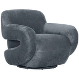 Boble Swivel Chair, Gray-Furniture - Chair-High Fashion Home