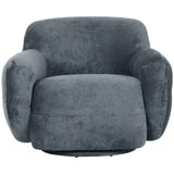Boble Swivel Chair, Gray-Furniture - Chair-High Fashion Home