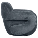 Boble Swivel Chair, Gray-Furniture - Chair-High Fashion Home