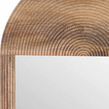 Boho Oval Mirror, Brown