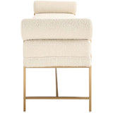 Bolster Bench, Pearl White-Furniture - Benches-High Fashion Home