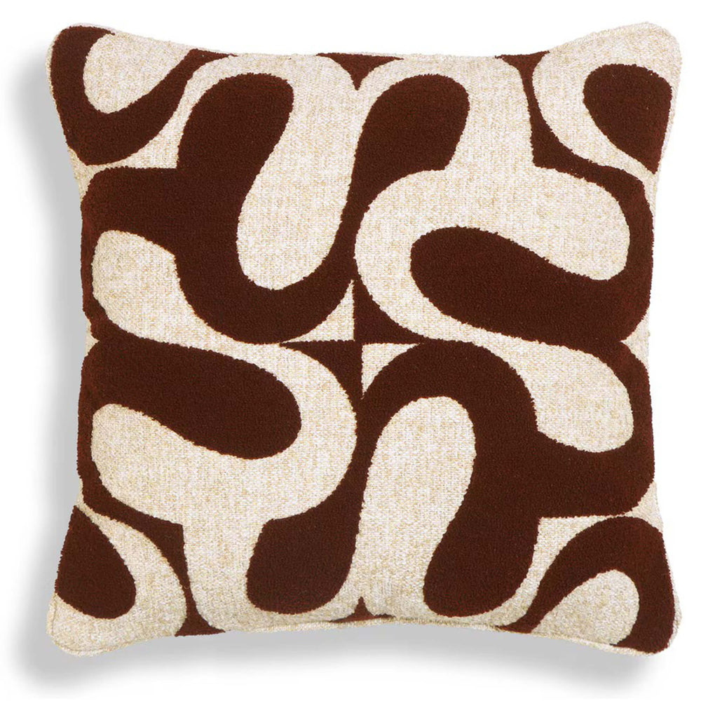 Bonney Accent Cushion, Chocolate Brown-Accessories-High Fashion Home