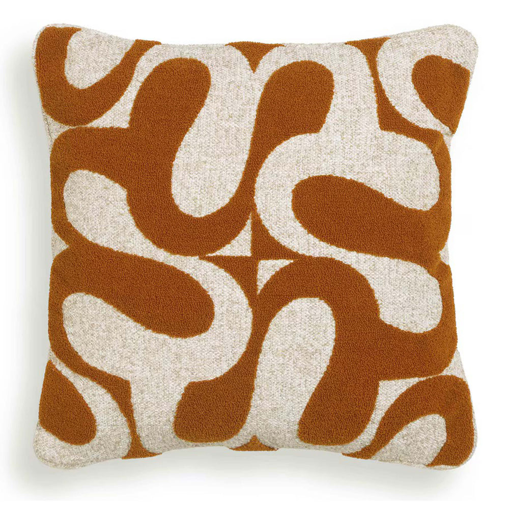 Bonney Accent Cushion, Rust Orange-Accessories-High Fashion Home