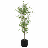 Boreal Potted Birch Tree, Aged Gray-Accessories-High Fashion Home