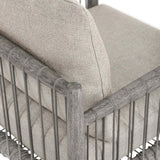 Borneo Outdoor Dining Chair, Dove, Set of 2