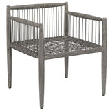 Borneo Outdoor Dining Chair, Dove, Set of 2