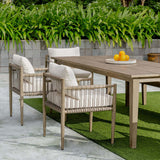 Borneo Outdoor Dining Chair, Oyster, Set of 2