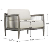 Borneo Outdoor Lounge Chair, Oyster