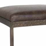 Bose Leather Counter Stool, Cocoa Brown-Furniture - Chairs-High Fashion Home