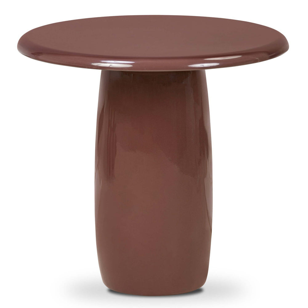 Bossa End Table, Plum by Four Hands-Furniture - Accent Tables-High Fashion Home