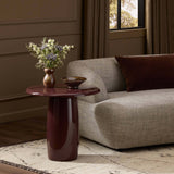 Bossa End Table, Plum by Four Hands-Furniture - Accent Tables-High Fashion Home