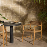 Boston Outdoor Dining Chair, Faux Dark Hyacinth, Set of 2 by Four Hands-Furniture - Dining-High Fashion Home