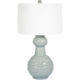 Bottle Table Lamp, Blue-Lighting-High Fashion Home