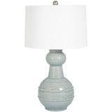 Bottle Table Lamp, Blue-Lighting-High Fashion Home