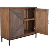 Bottom Line 2 Door Cabinet, Warm Wood