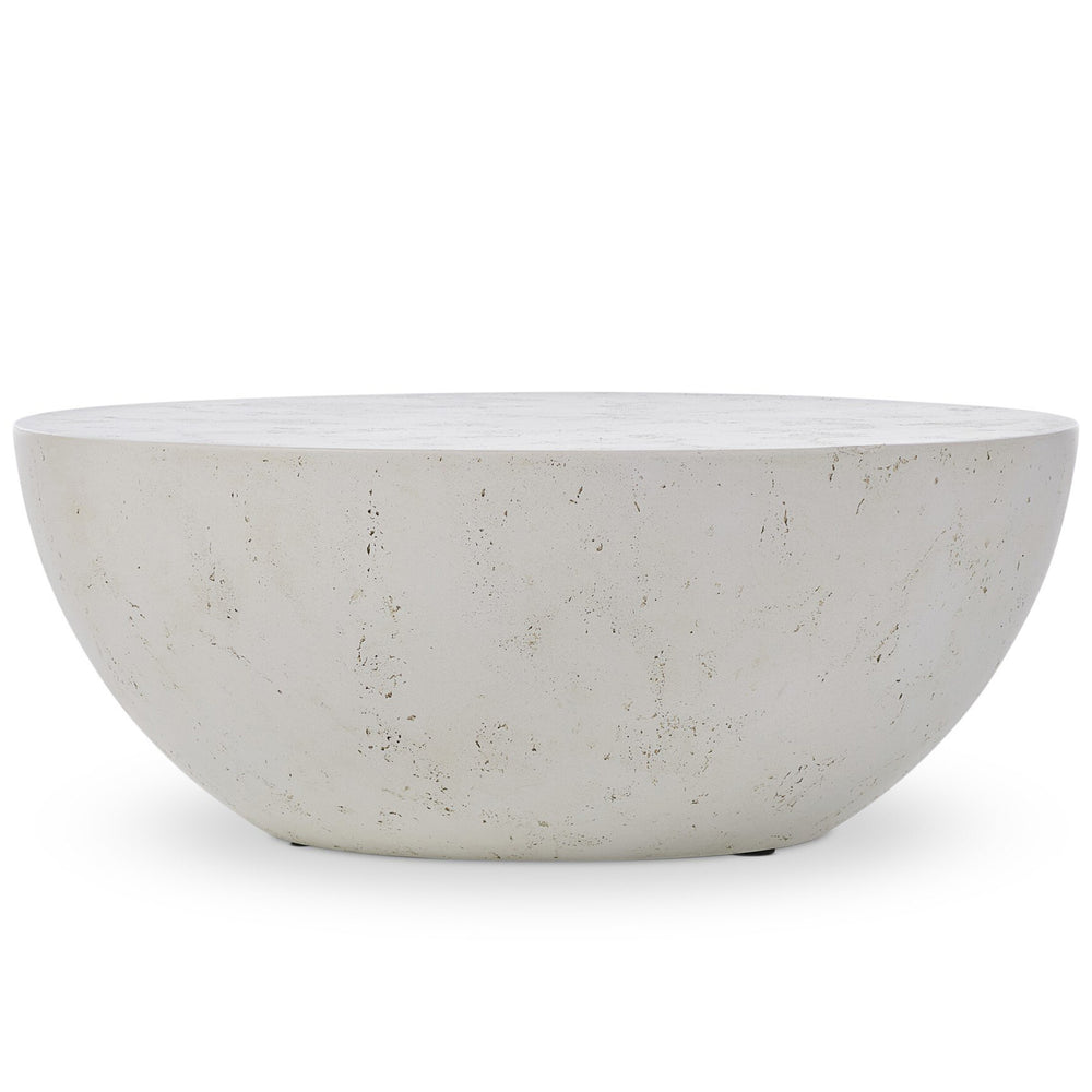 Boula Outdoor Coffee Table, Aged White by Four Hands-Furniture - Outdoor-High Fashion Home