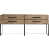 Boulder 4 Drawer Console, Warm Natural-Furniture - Accent Tables-High Fashion Home