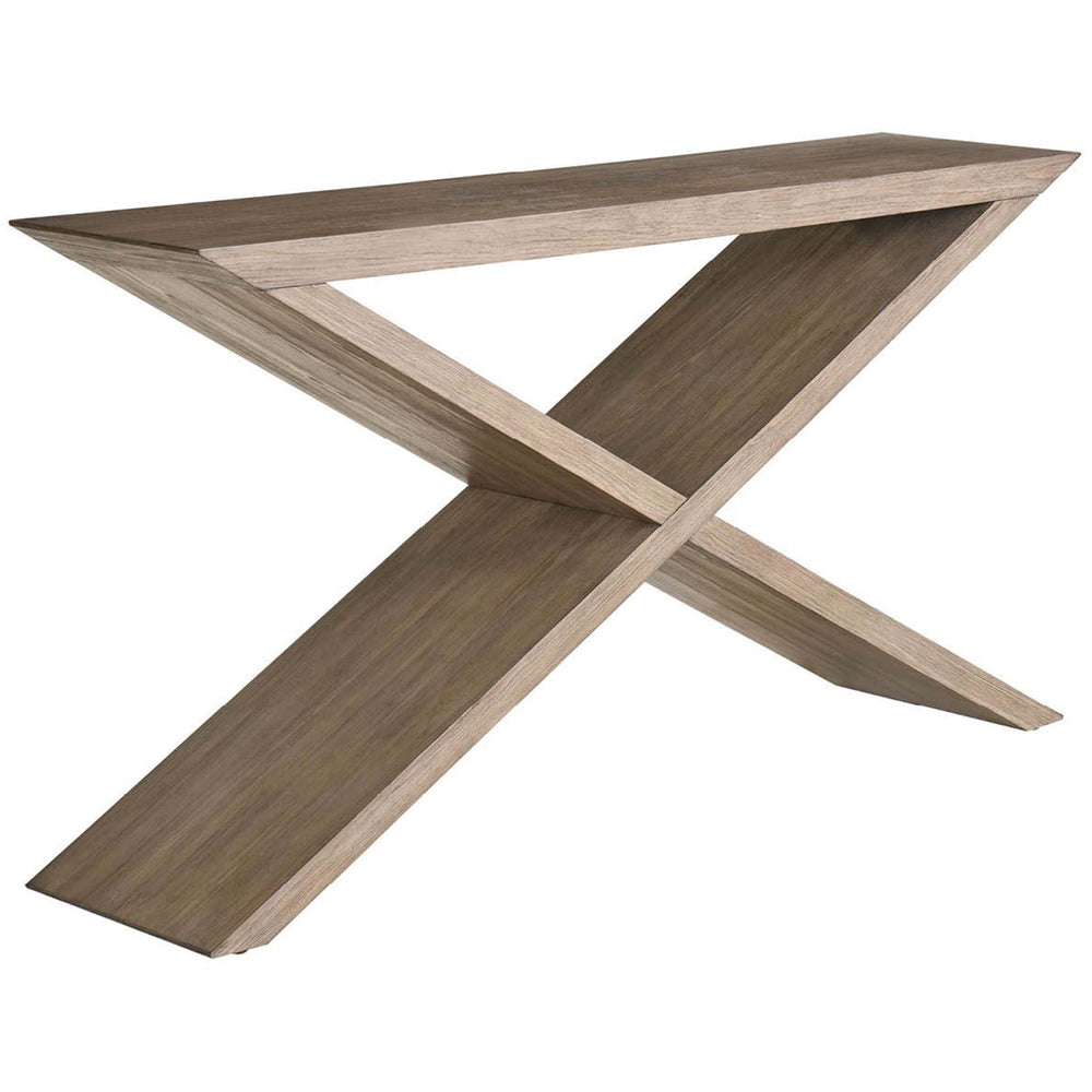 Boulder Cross Console, Natural-Furniture - Accent Tables-High Fashion Home