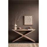 Boulder Cross Console, Natural-Furniture - Accent Tables-High Fashion Home