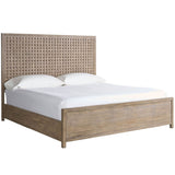 Boulder Panel Bed, Warm Brown-Furniture - Bedroom-High Fashion Home