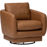 Bourne Swivel Chair, Aline Butternut-Furniture - Chairs-High Fashion Home