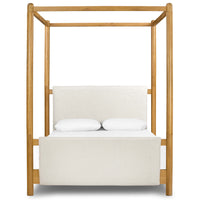 Bowen Canopy Bed, Sheepskin Natural