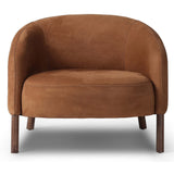 Bowie Leather Chair, Nubuck Cognac