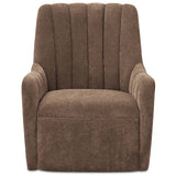 Bowie Swivel Chair, Cool Brown-Furniture - Chairs-High Fashion Home
