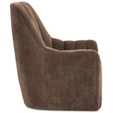 Bowie Swivel Chair, Cool Brown-Furniture - Chairs-High Fashion Home