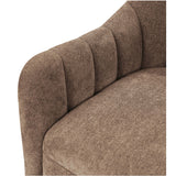 Bowie Swivel Chair, Cool Brown-Furniture - Chairs-High Fashion Home