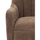 Bowie Swivel Chair, Cool Brown-Furniture - Chairs-High Fashion Home