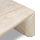 Brad Coffee Table, Faux Travertine by Four Hands-Furniture - Accent Tables-High Fashion Home