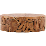 Braden Outdoor Coffee Table, Natural-Furniture - Outdoor-High Fashion Home