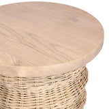 Brailey End Table, Smoked Natural by Four Hands-Furniture - Accent Tables-High Fashion Home