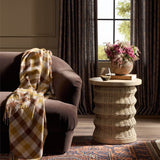 Brailey End Table, Smoked Natural by Four Hands-Furniture - Accent Tables-High Fashion Home