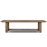 Bramwell 118" Dining Table, Weathered Oak by Amber Lewis x Four Hands-Furniture - Dining-High Fashion Home