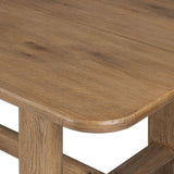 Bramwell 118" Dining Table, Weathered Oak by Amber Lewis x Four Hands-Furniture - Dining-High Fashion Home