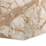 Brando End Table, Desert Taupe Marble by Four Hands-Furniture - Accent Tables-High Fashion Home