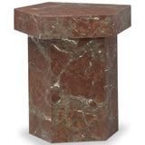 Brando End Table, Smoke and Russet Marble by Four Hands