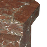 Brando End Table, Smoke and Russet Marble by Four Hands