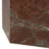 Brando End Table, Smoke and Russet Marble by Four Hands