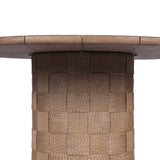 Brandt Outdoor 60" Round Dining Table, Toasted Brown by Four Hands