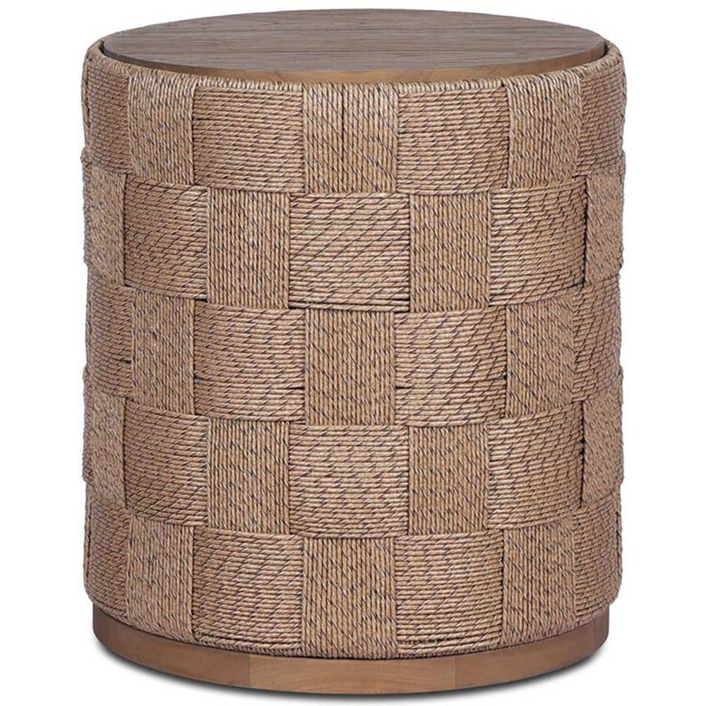 Brandt Outdoor End Table, Toasted Brown by Four Hands-Furniture - Accent Tables-High Fashion Home