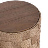 Brandt Outdoor End Table, Toasted Brown by Four Hands-Furniture - Accent Tables-High Fashion Home
