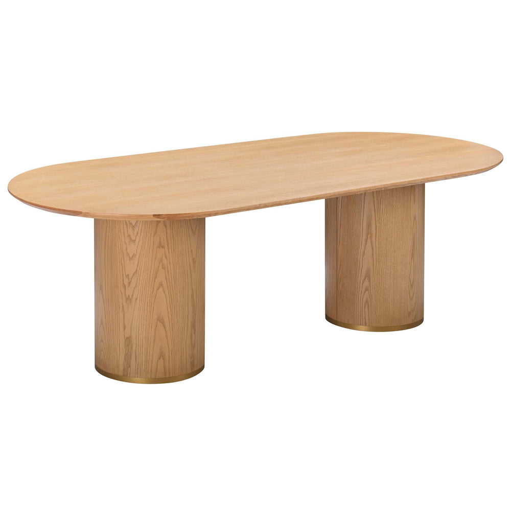 Brandy Oval Dining Table, Natural Ash-Furniture - Dining-High Fashion Home