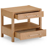 Brandyss 2-Drawer Nightstand, Birdseye Maple-Furniture - Bedroom-High Fashion Home