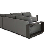 Branford Outdoor Metal 3 Piece Sectional, Arashi Graphite by Four Hands-Furniture - Sofas-High Fashion Home