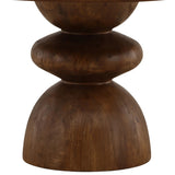 Branwen Round Dining Table, Brown