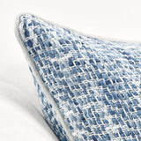 Brax Pillow, Blue/Ivory