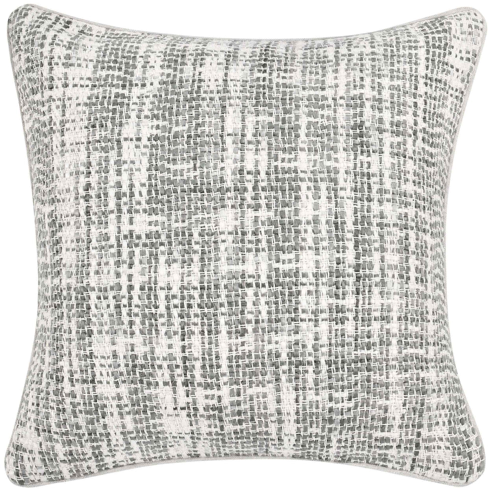 Brax Pillow, Gray/Ivory